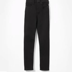 Everlane Authentic Stretch High-Rise Skinny, washed black, size 28 ankle